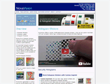 Tablet Screenshot of hologram-stickers.com